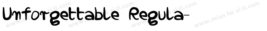 Unforgettable Regula字体转换